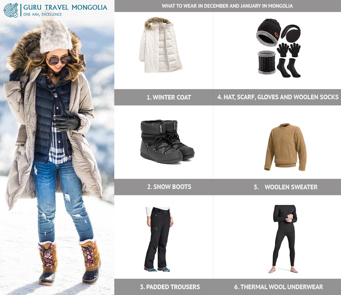What to wear in January in Mongolia